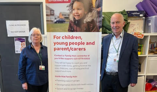 A picture of Leader of the Council, Barry Lewis and Cllr Marion James 